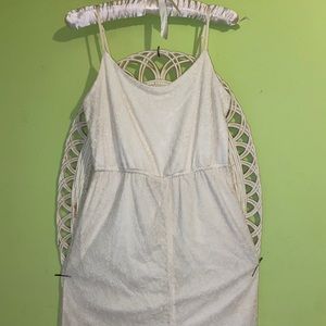 DILLARDS White, lengthy, and lacy.